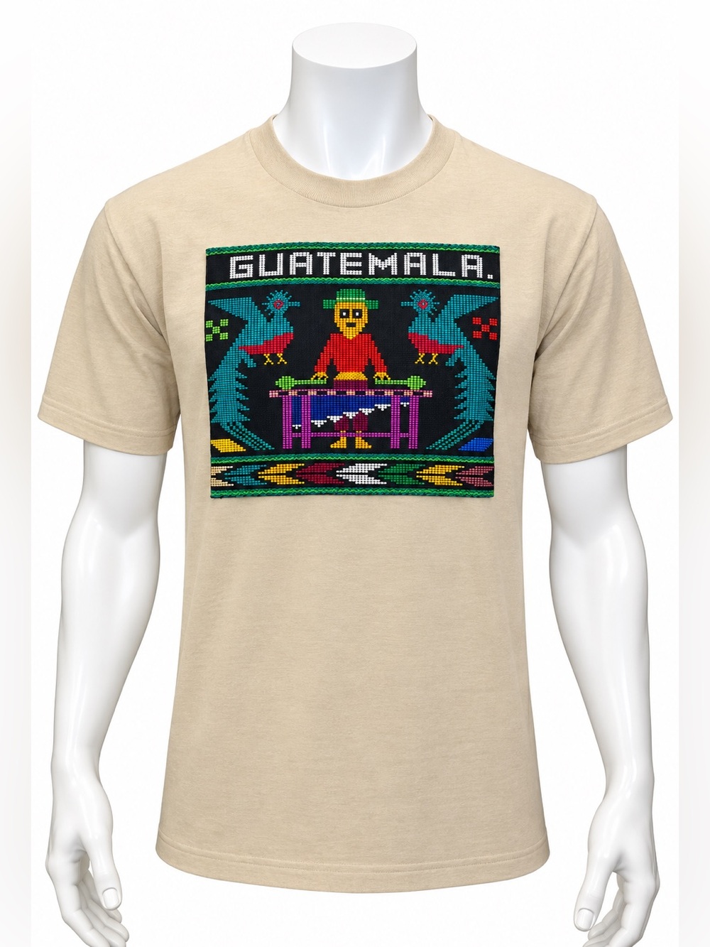 NWOT Vintage 90's Doris Guatemala Embroidered Multi-Color Graphic T-Shirt Large